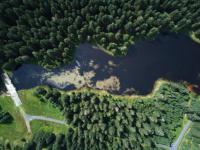 Blatný rybník - letecký pohled